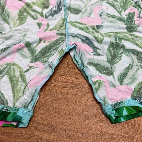 Little Sleepies Flamingo pajama shorts only size 7-8 - Picture 7 of 9